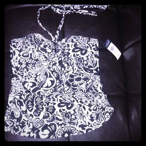 Chaps Swimsuit Tankini Halter Top - REDUCED 🌟